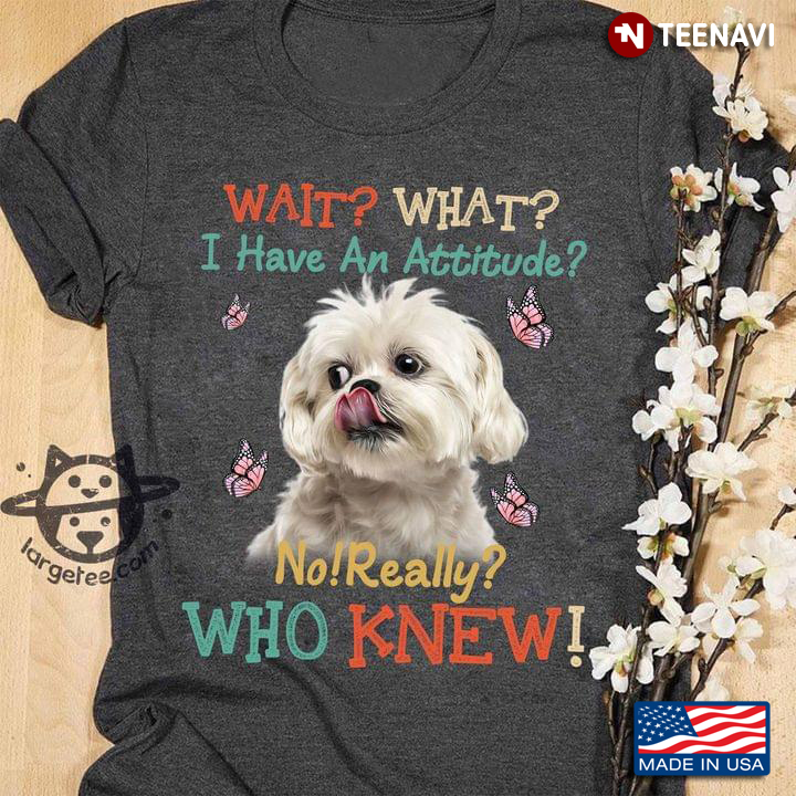 Shih Tzu Wait What I Have An Attitude No Really Who Knew