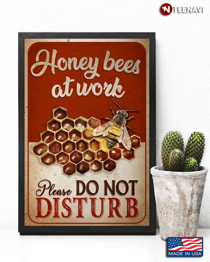 Vintage Beehive Honey Bees At Work Please Do Not Disturb