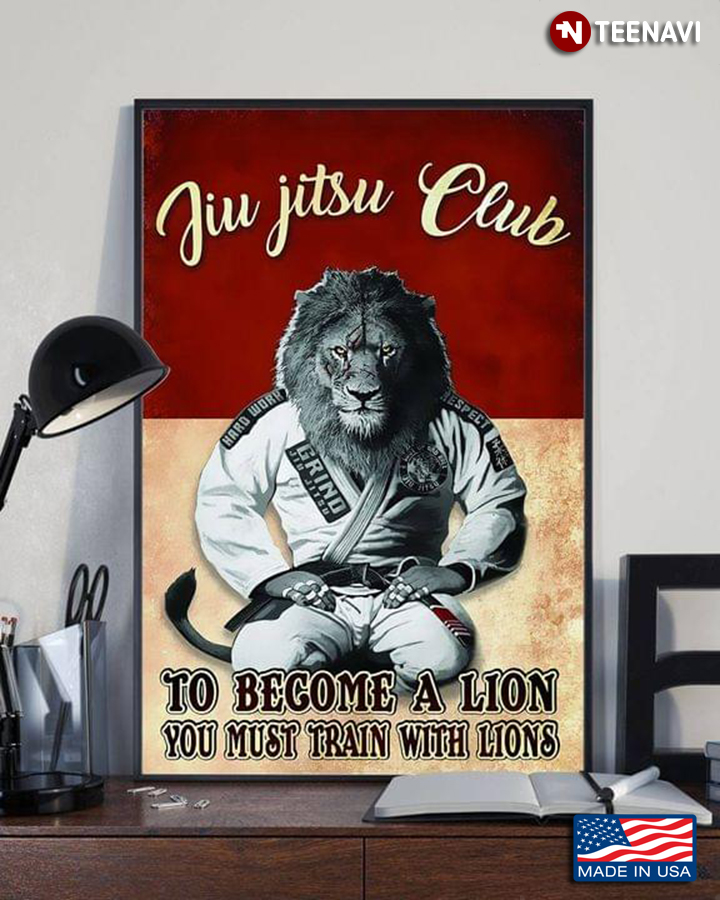 Vintage Lion Jiu Jitsu Club To Become A Lion You Must Train With Lions
