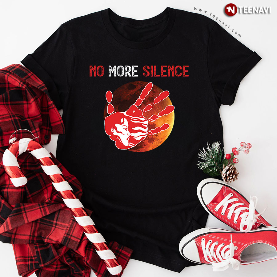 No More Silence Moon Missing and Murdered Indigenous Girl T-Shirt