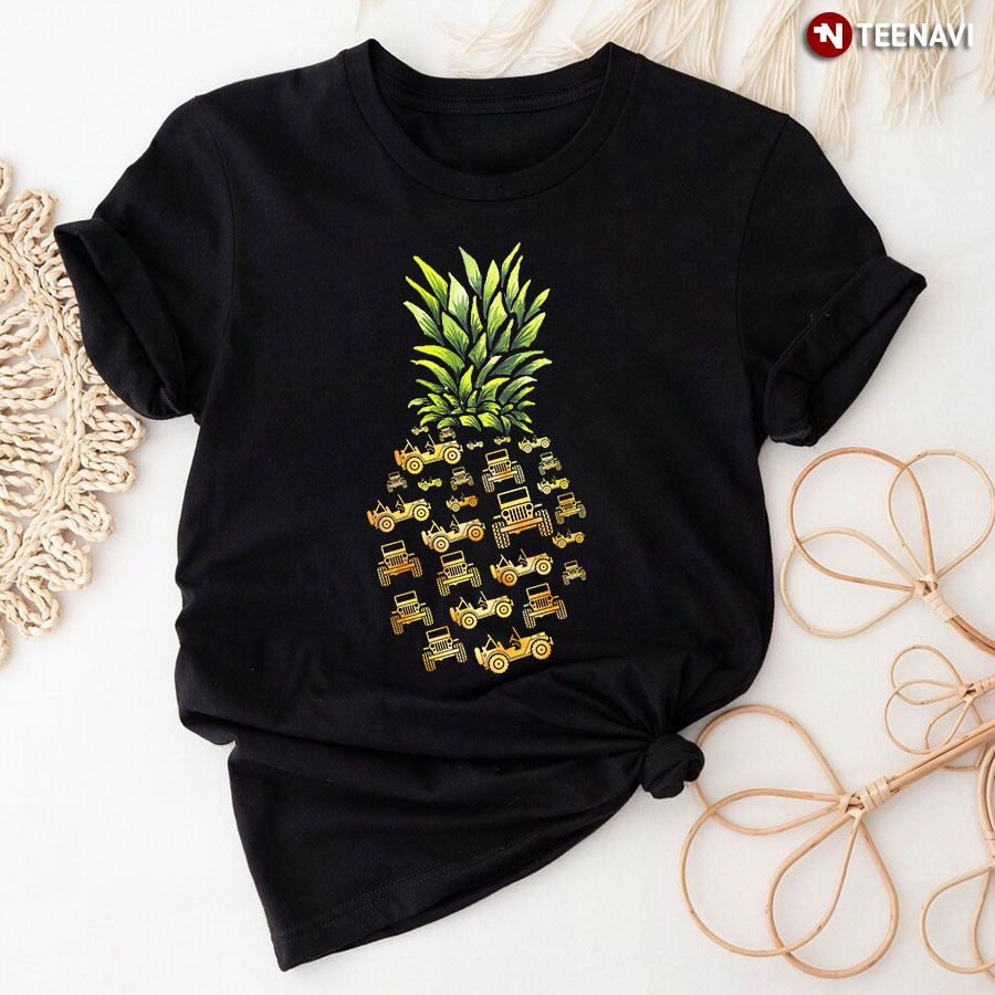 Pineapple Jeeps And Cars For Driver T-Shirt