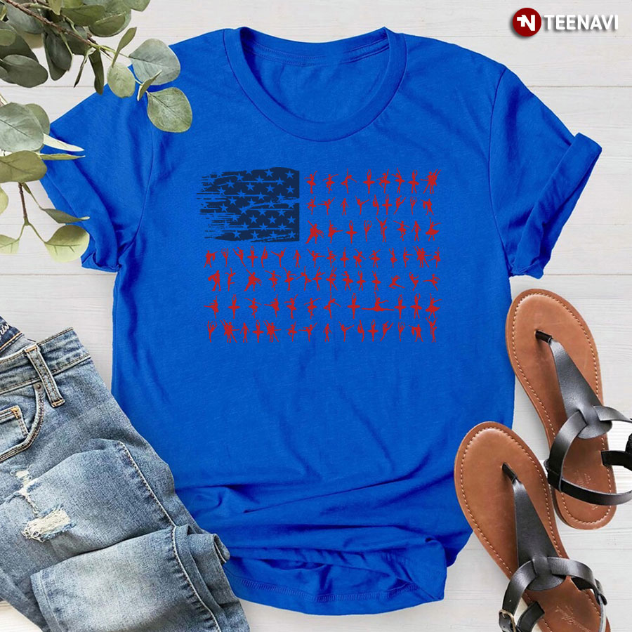 Ballet Dancer American Flag Independence Day July 4th T-Shirt