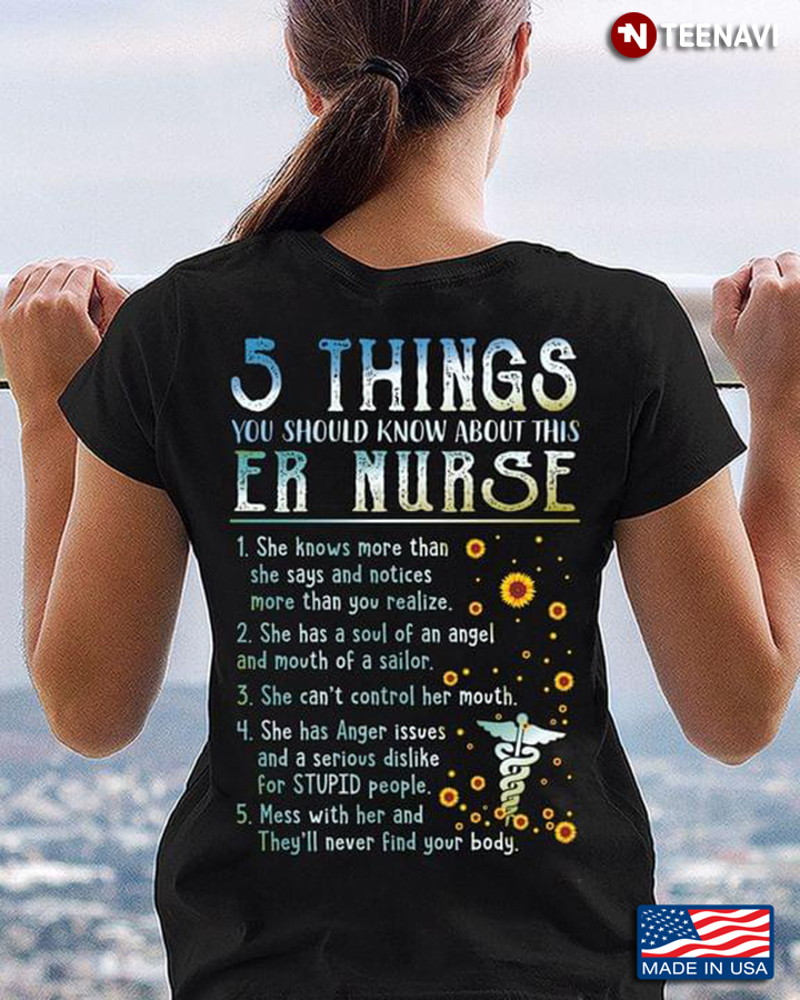 5 Things You Should Know About This  Er Nurse Sunflowers CNA