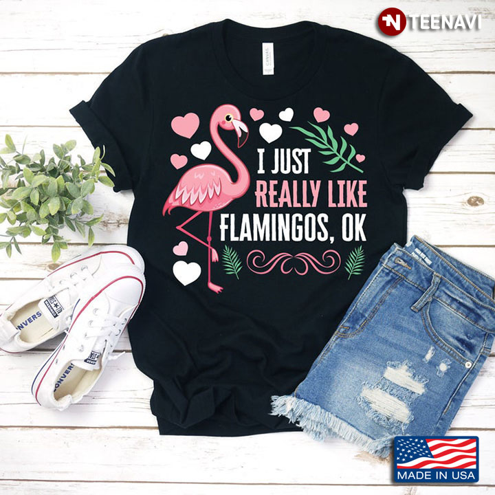 I Just Really Like Flamingos Ok Funny Design for Animal Lovers