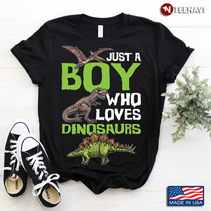 Just A Boy Who Loves Dinosaurs Birthday Gift for Boys