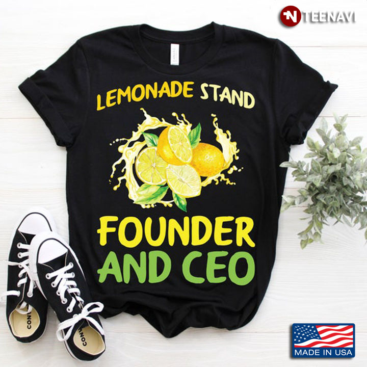 Lemonade Stand Founder And CEO Yellow Juicy Lemonades Design