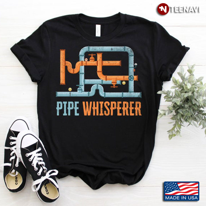 Pipe Whisperer Blue and Orange Pipes for Awesome Plumbers