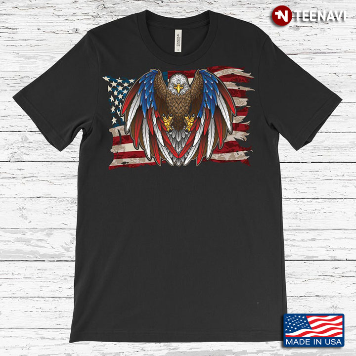 Patriotic Strong Eagle Vintage American USA Flag