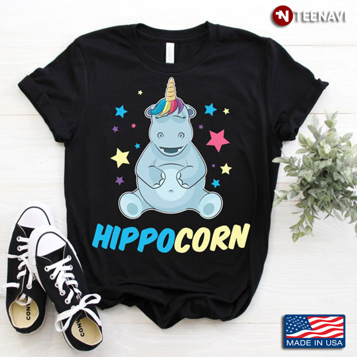 Hippocorn Adorable Hippo and Shining Stars for Animal Lovers