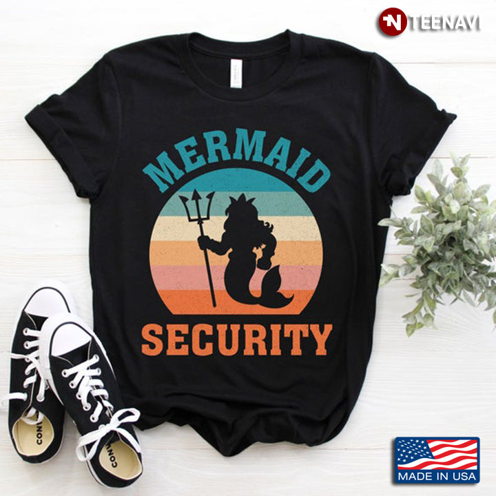 Mermaid Security Vintage Colors Strong Man Protector