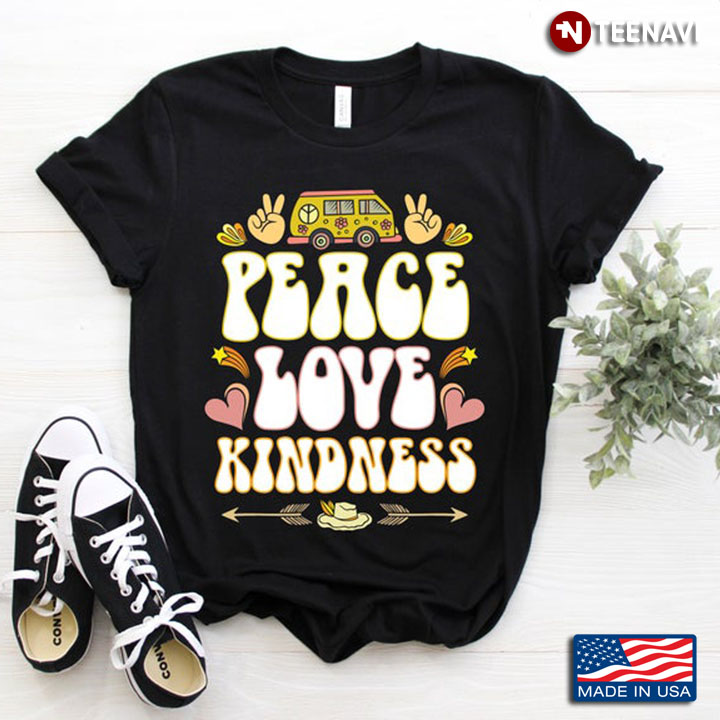 Peace Love Kindness Hippie Vintage Gift for Grandma