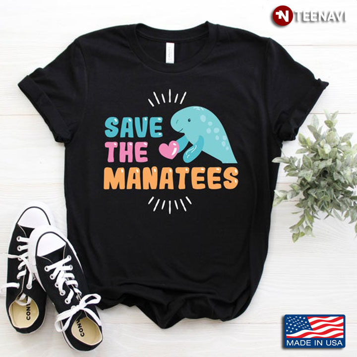 Save The Manatees Blue Whale Mammal for Sea Animal Lovers