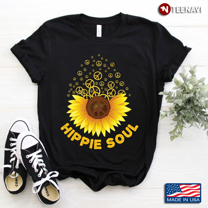 Hippie Soul Sunflower Peace Sign for Hippiers