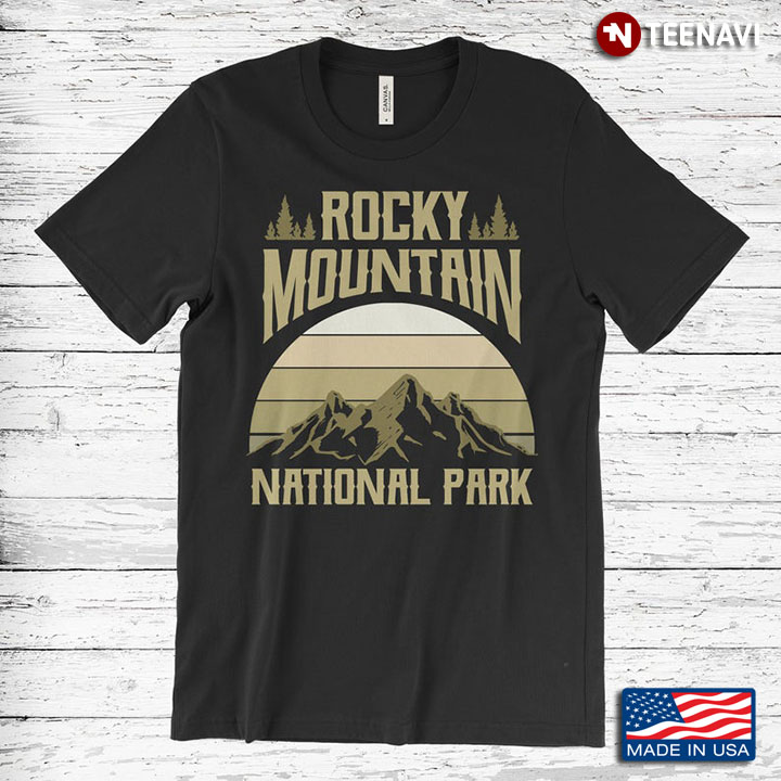 Rocky Mountain National Park Vintage Style for Travelling Lovers