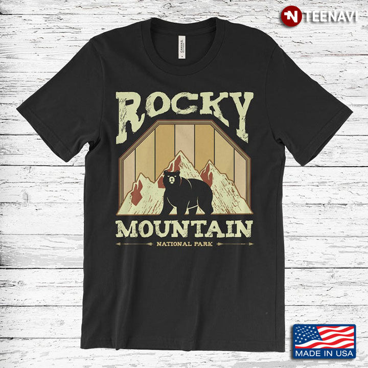 Black Bear Rocky Mountain National Park Vintage for Animal Lovers