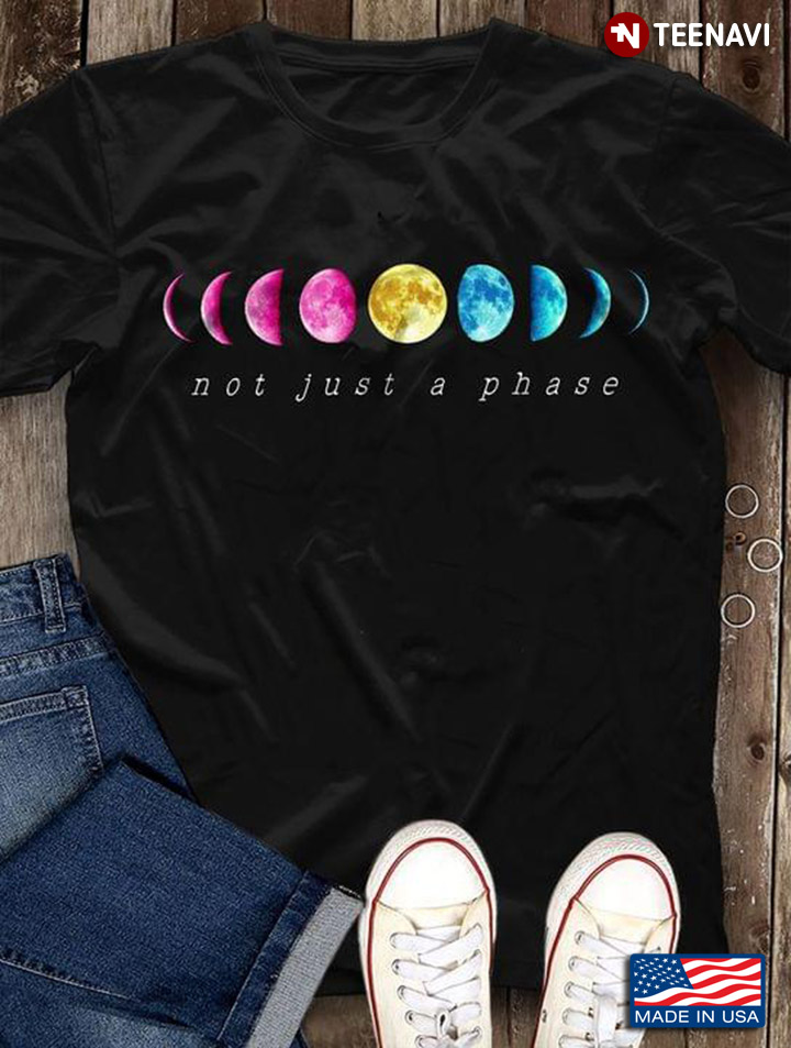Not Just A Phase But The Color Phases of The Moon for Space Lover