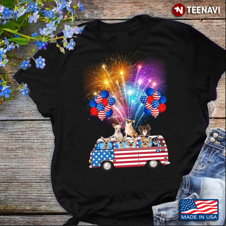 Celebrating July 4th Independence Day Funny Dogs and Firework Patriotic for Dog Lover