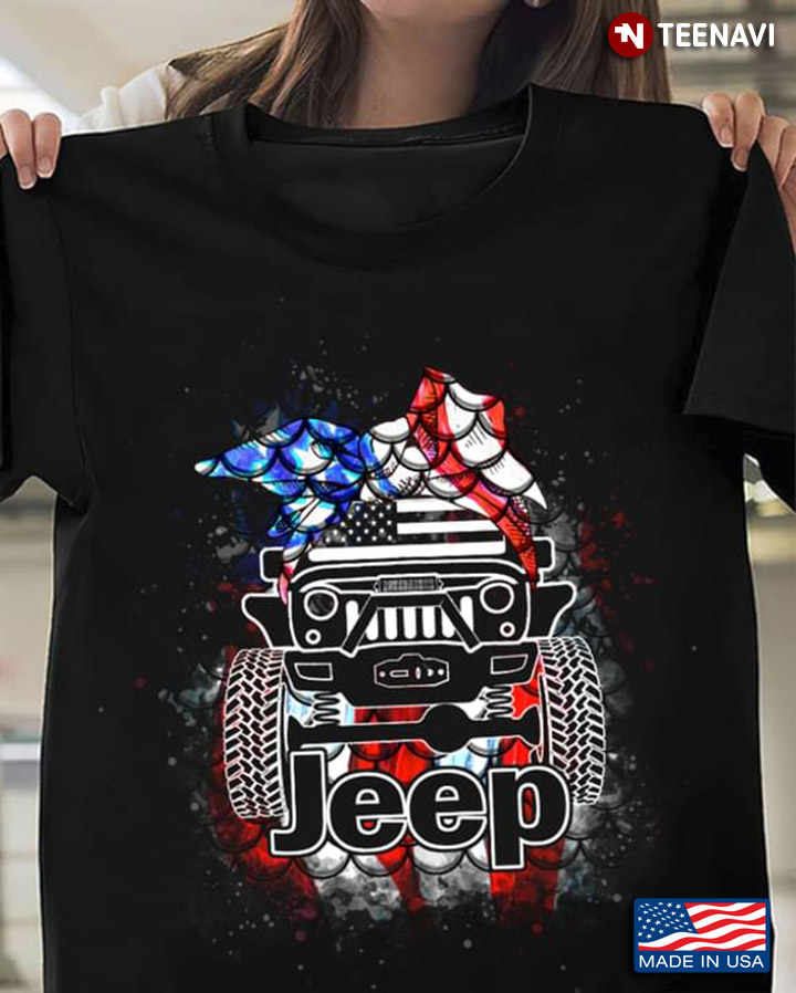 Patriotic Jeep Girly Headband American Flag for Jeep Lover