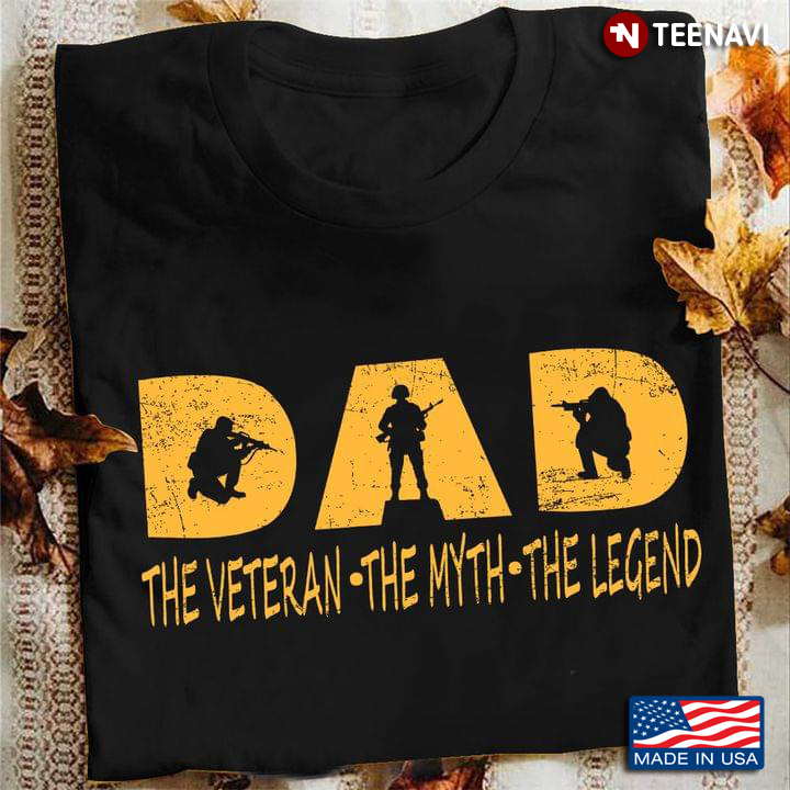Dad The Veteran The Myth The Legend Vintage for Veteran Dad