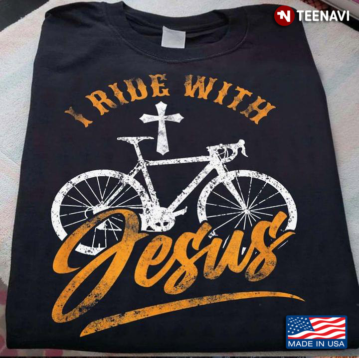 I Ride With Jesus Religion Bicycle for Biking Lover