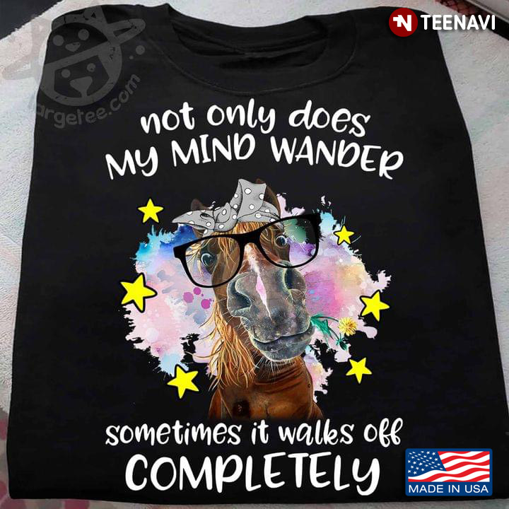Not Only Does My Mind Wander Sometimes It Walks Off Completely Funny Cow for Animal Lover