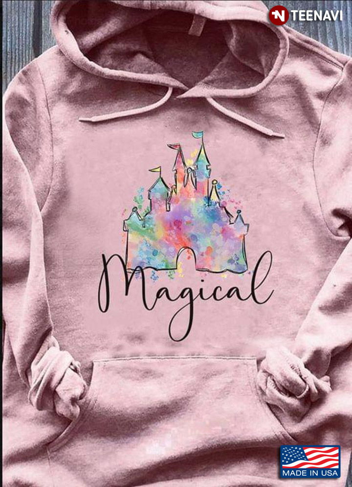 Magical Colorful Splashes Castle Adorable for Girl