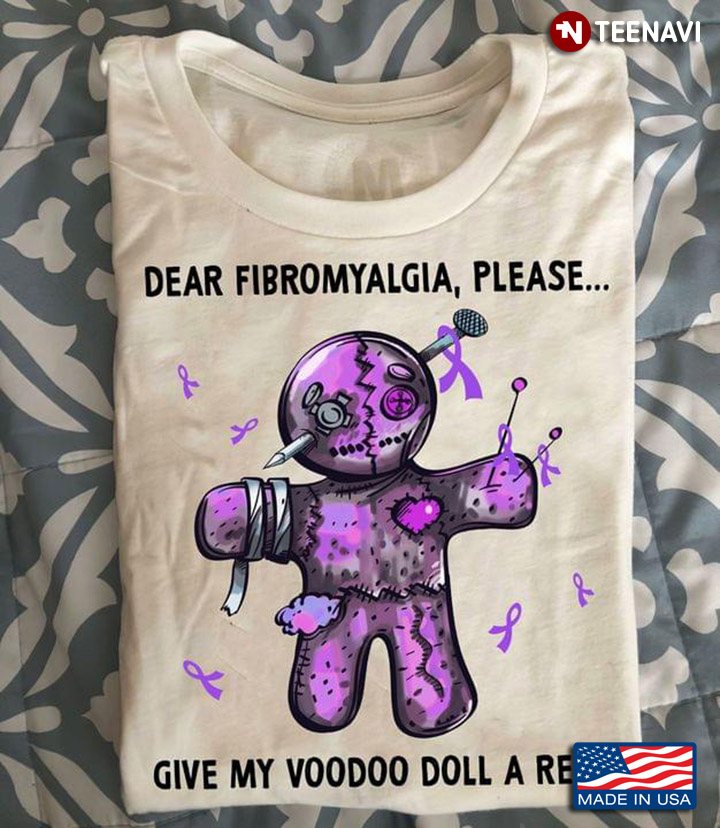 Dear Fibromyalgia Please Give My Voodoo Doll A Rest Purple Art