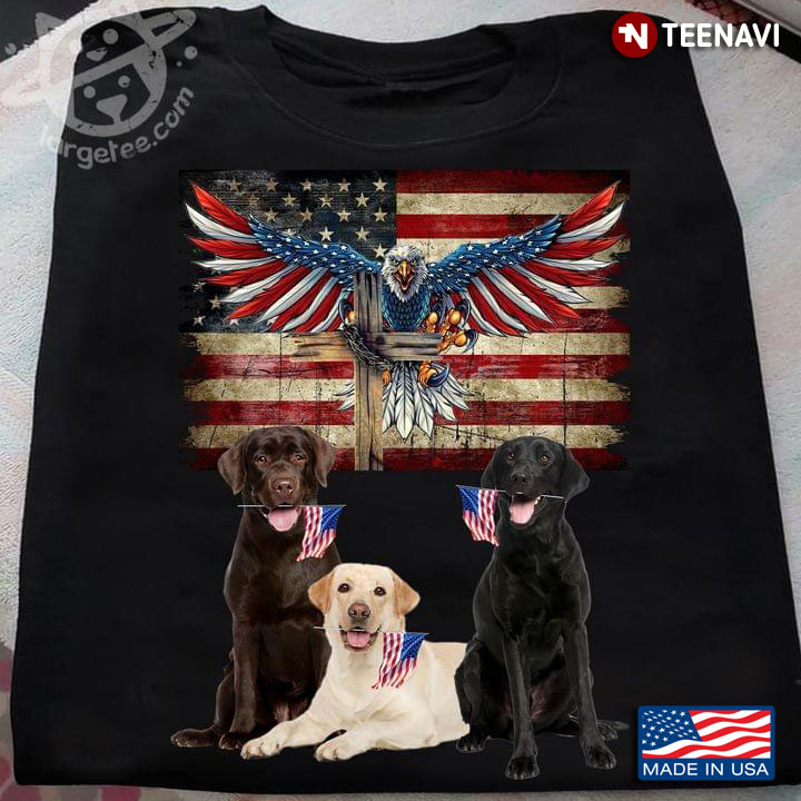 Labrador Retriever Celebrating America Independence Day 4th of July for Dog Lover