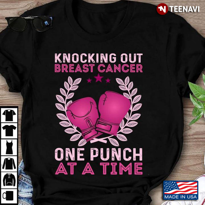 Knocking Out Breast Cancer One Punch At A Time Pink Ribbon for Breast Cancer Fighter