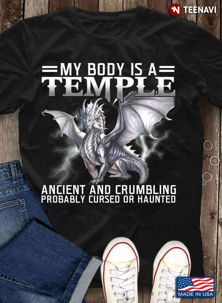 My Body is A Temple Ancient and Crumbling Probably Cursed or Haunted White Dragon