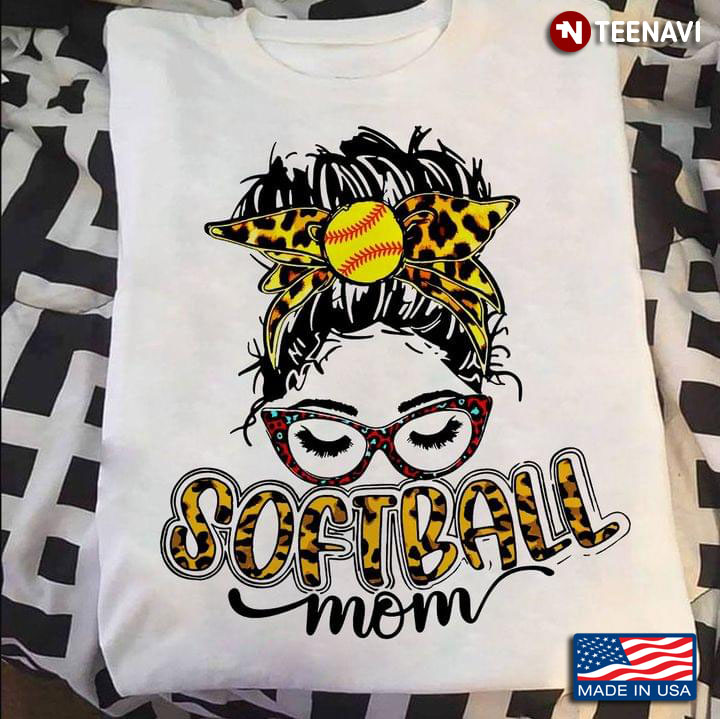 Softball Mom Leopard Pretty Cool Mom for Mother