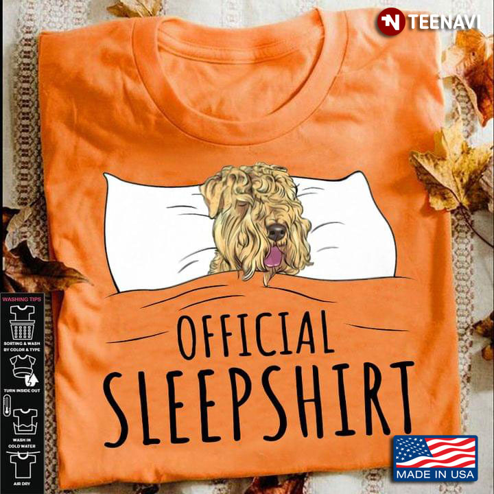 Sleeping Well Wheaten Terrier Official Sleepshirt Funny for Dog Lover