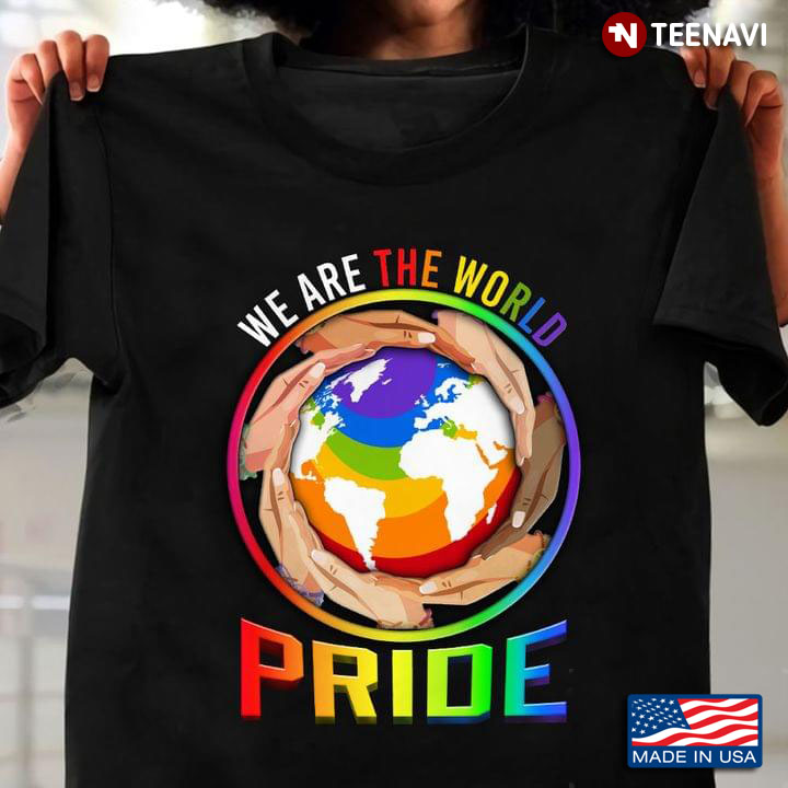 We Are The World Pride LGBT Hands Together In A Circle The Globe