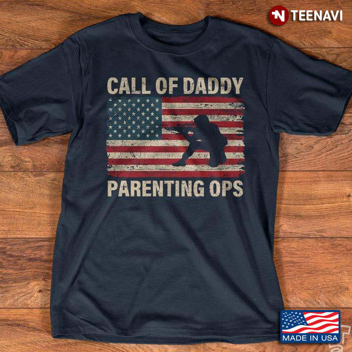 Call of Daddy Parenting Ops American Flag and Soldier
