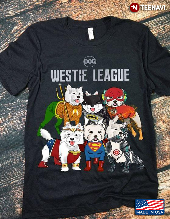 Westie League Justice League Funny Marvel Dogs for Dog Lover