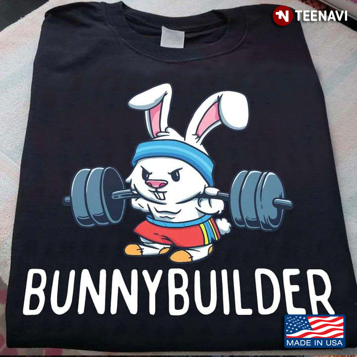 Bunny Builder Funny Weight Lifting Hard Bunny for Workout Lover