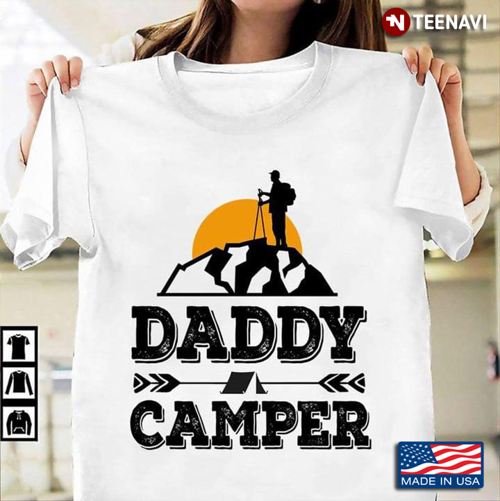 Daddy Camper With Mountain and Sunrise for Awesome Dad