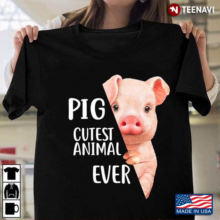 Pig Cutest Animal Ever Funny Baby Pig for Animal Lover