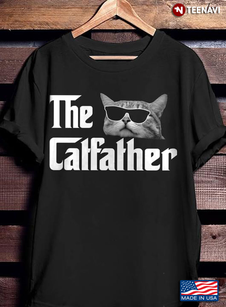 The Catfather Funny Parody Cat with Sunglasses for Cat Lover