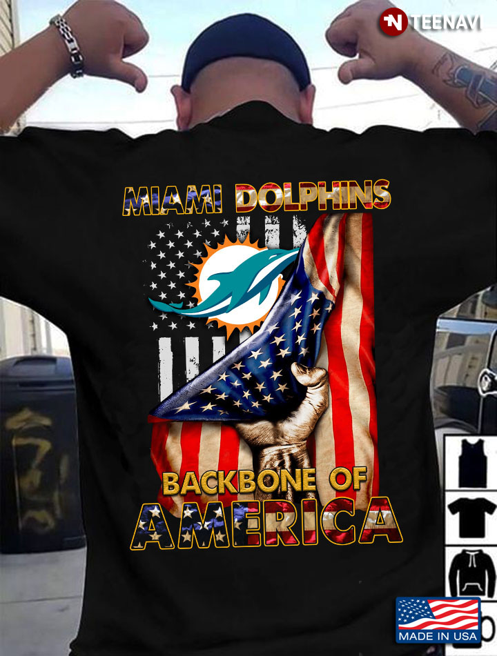 Miami Dolphins Backbone Of America NFL Football