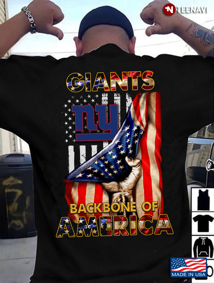 New York Giants Backbone Of America NFL Football