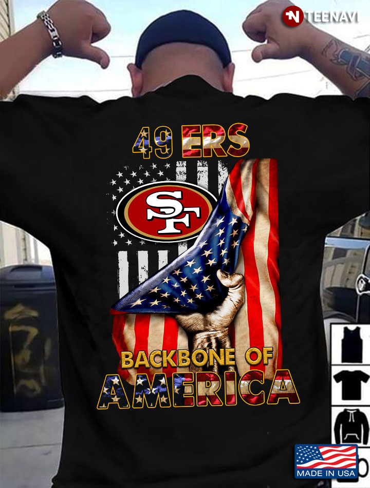 San Francisco 49ers Backbone Of America NFL Football