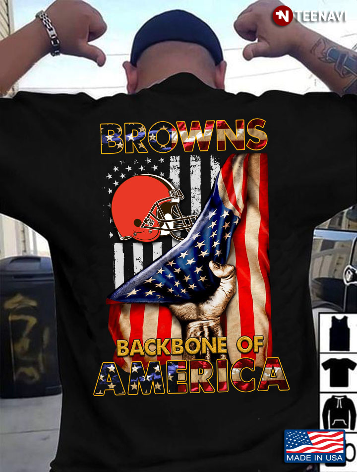 Cleveland Browns Backbone Of America NFL Football