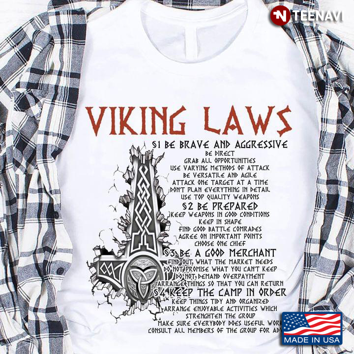Viking Laws Be Brave And Aggressive Be Direct Grab All Apportunities Use Varying Methods Of Attack