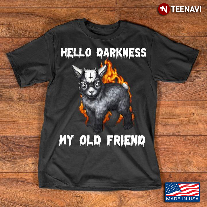 Hello Darkness My Old Friend Devil Little Goat For Halloween