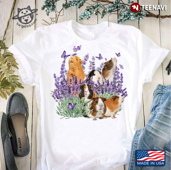Six Hamsters With Butterflies And Flowers For Mouse Lovers