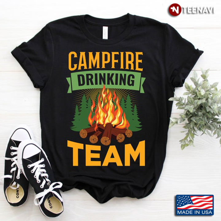 Campfire Drinking Team For Camp Lover
