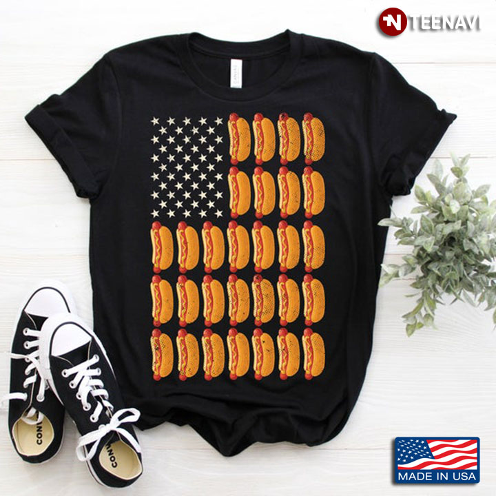 American Flag Hot Dog For Food Lover