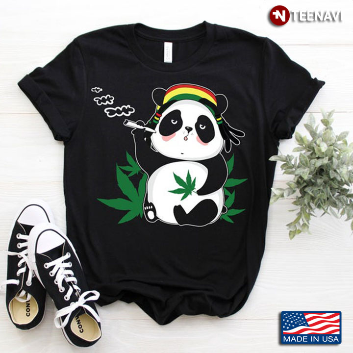 Panda With Cannabist For Animal Lover