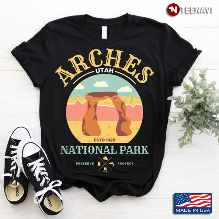 Arches Utah Estd 1929 National Park Preserve Protect For Travel Lover